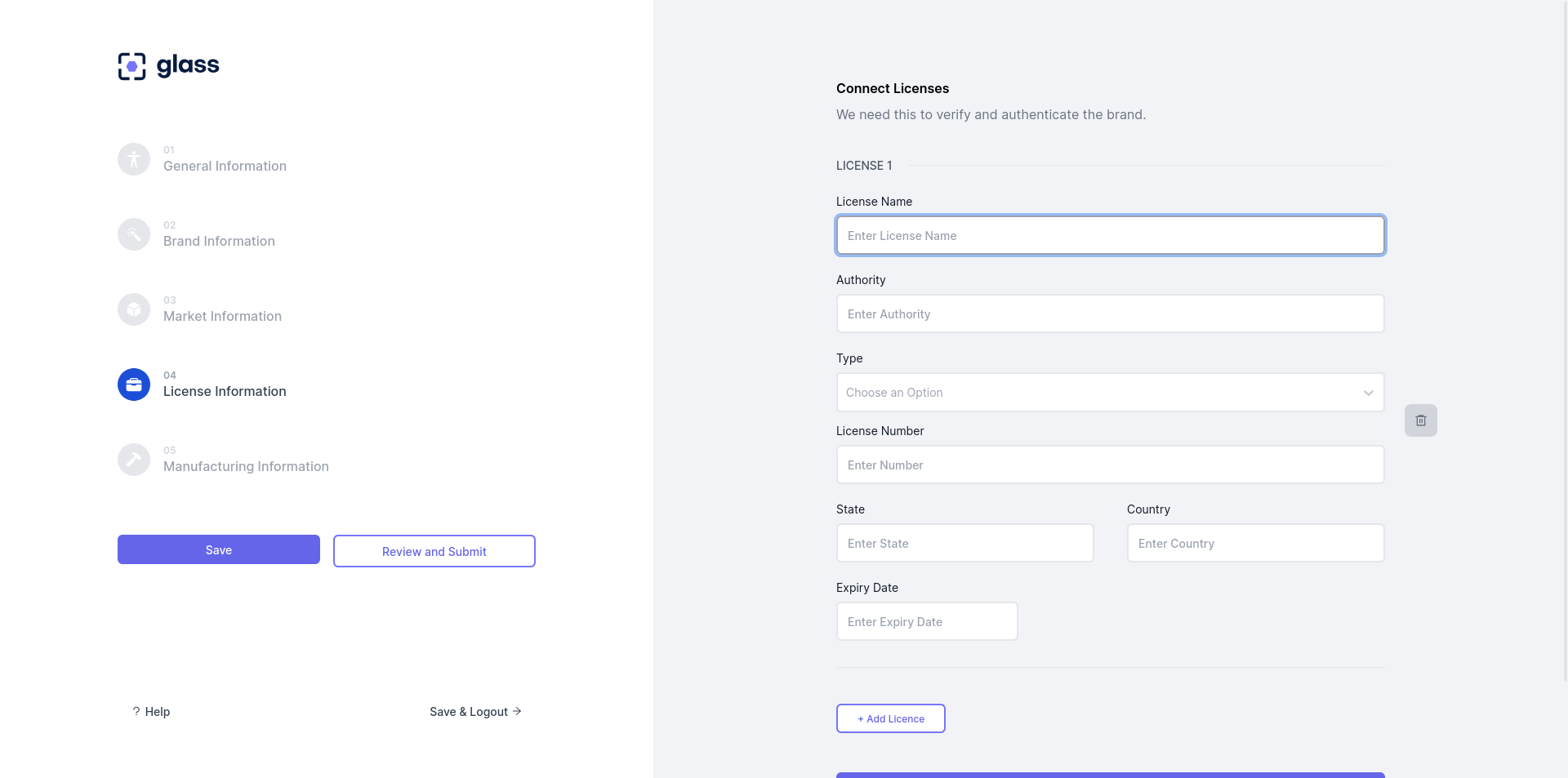 Licenses acquired for facilitating the sale of products under the brand